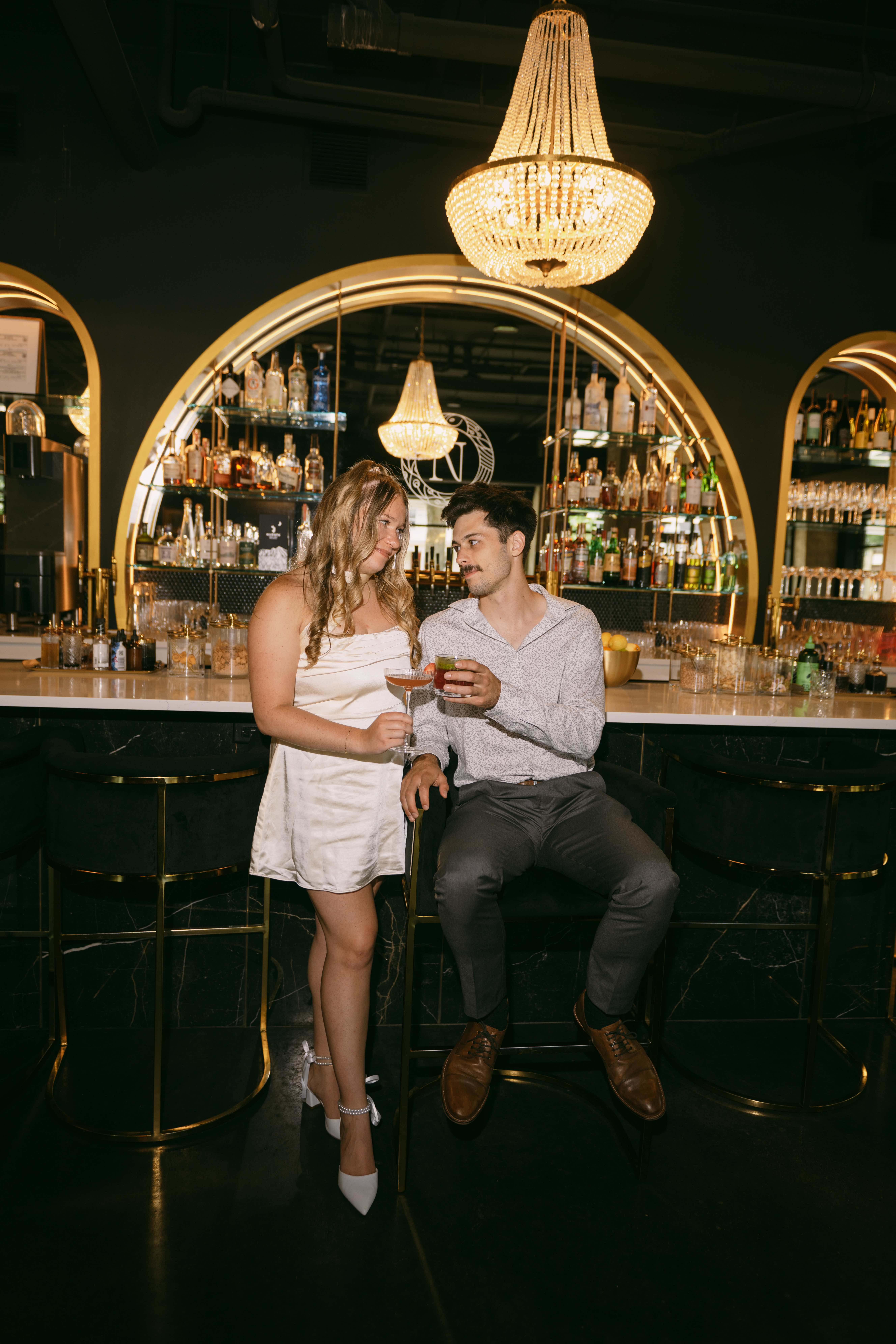 Cocktails at the Bar